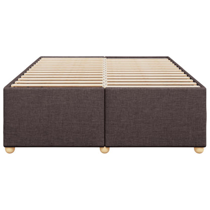 Bedframe zonder matras stof donkerbruin 160x200 cm