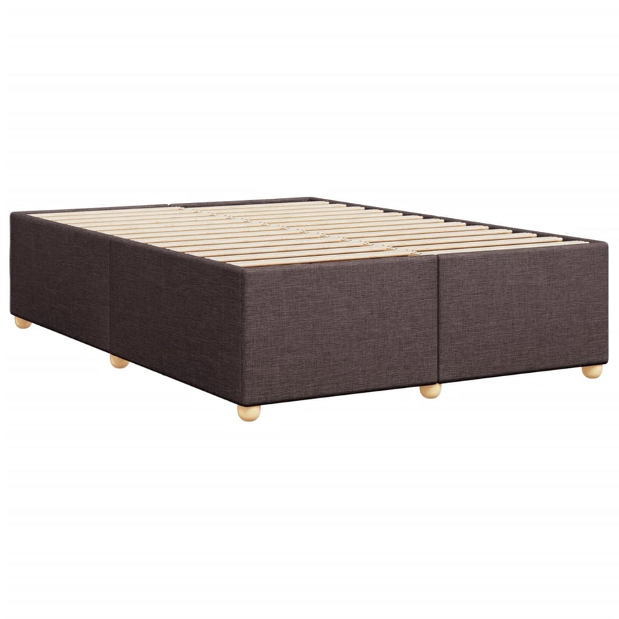 Bedframe zonder matras stof donkerbruin 160x200 cm