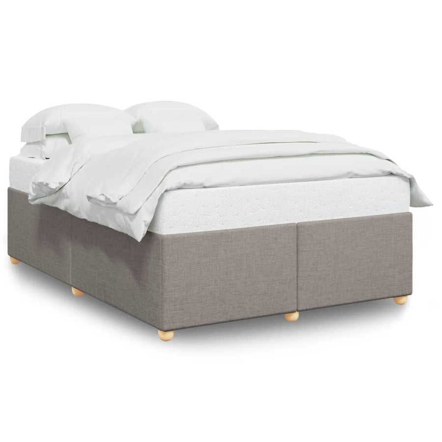 Bedframe zonder matras stof taupe 160x200 cm