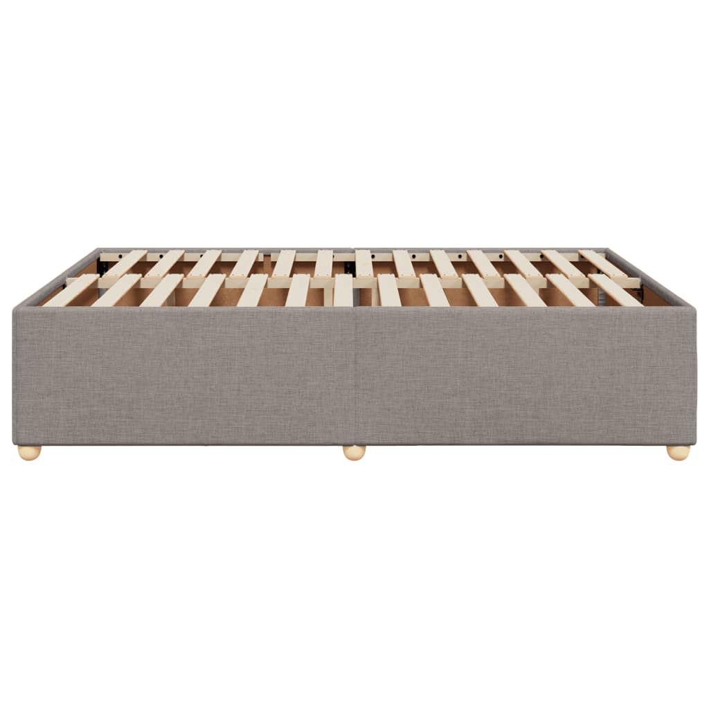 Bedframe zonder matras stof taupe 160x200 cm