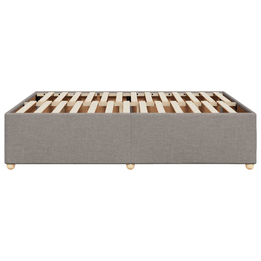 Bedframe zonder matras stof taupe 160x200 cm