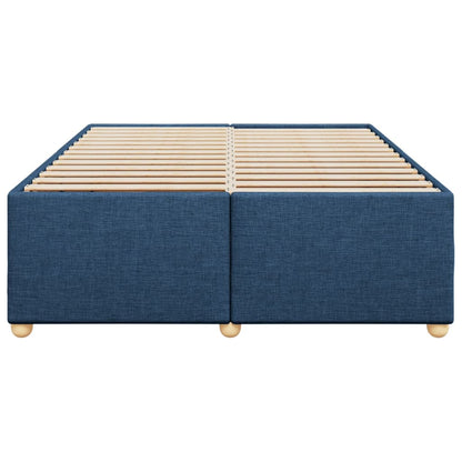 Bedframe zonder matras stof blauw 160x200 cm