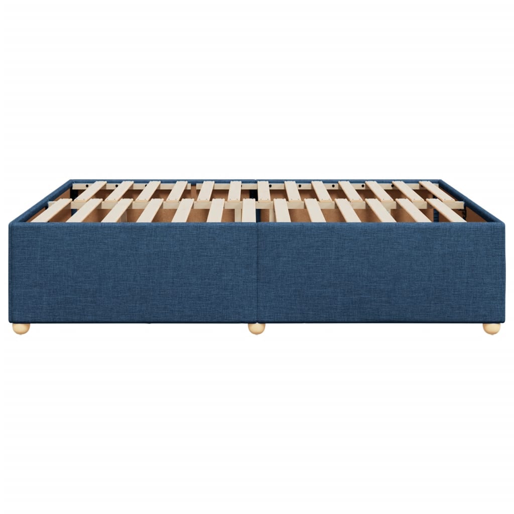 Bedframe zonder matras stof blauw 160x200 cm