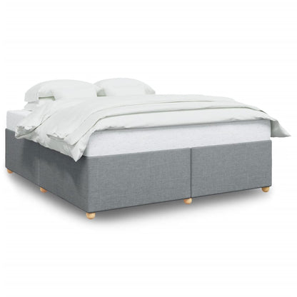 Bedframe zonder matras stof lichtgrijs 180x200 cm