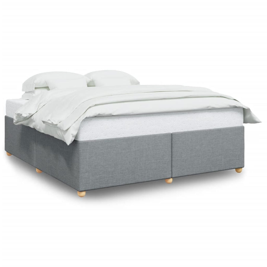 Bedframe zonder matras stof lichtgrijs 180x200 cm