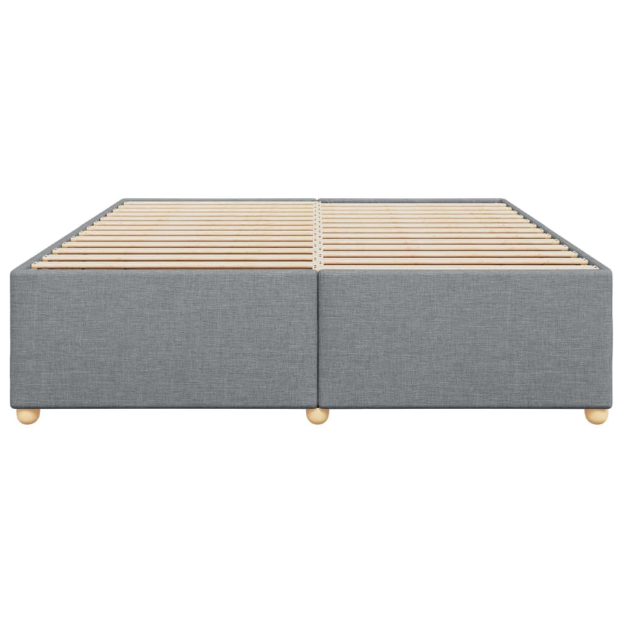 Bedframe zonder matras stof lichtgrijs 180x200 cm