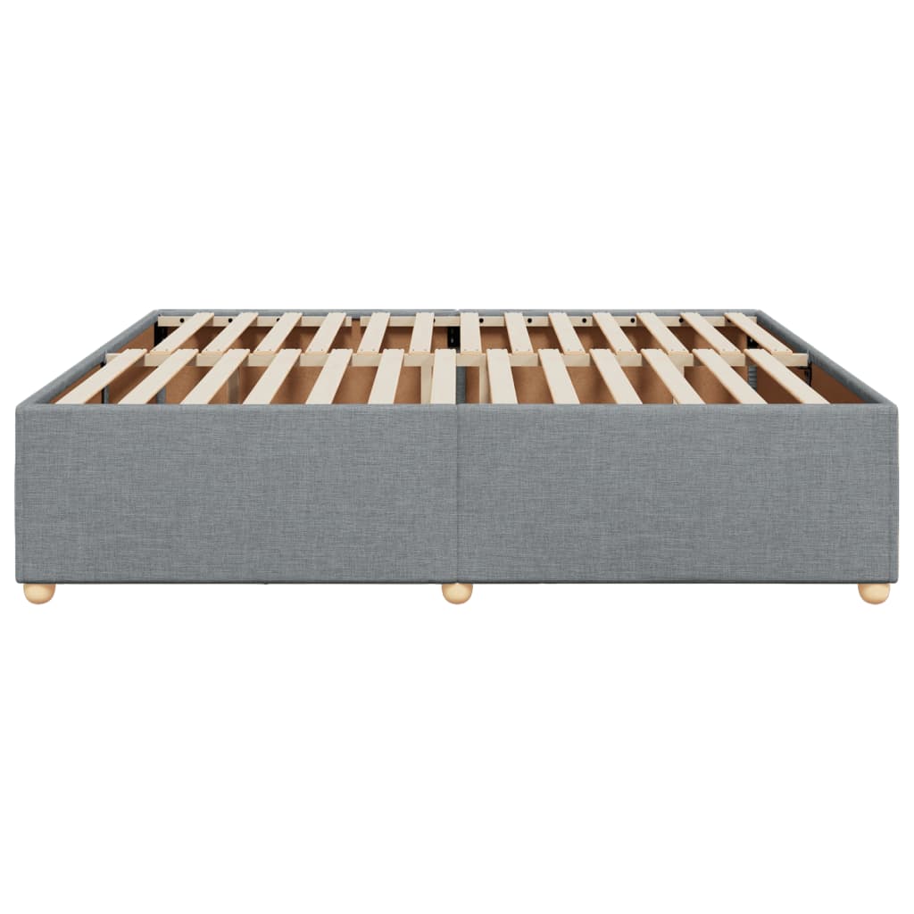 Bedframe zonder matras stof lichtgrijs 180x200 cm
