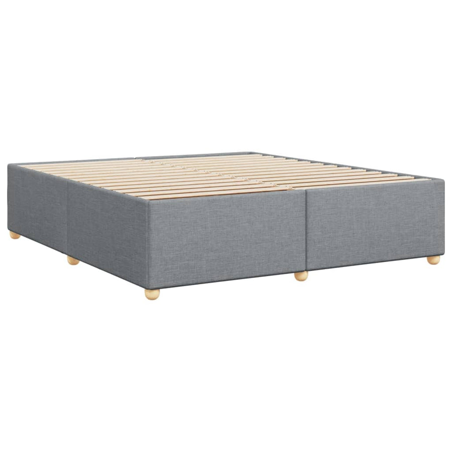 Bedframe zonder matras stof lichtgrijs 180x200 cm