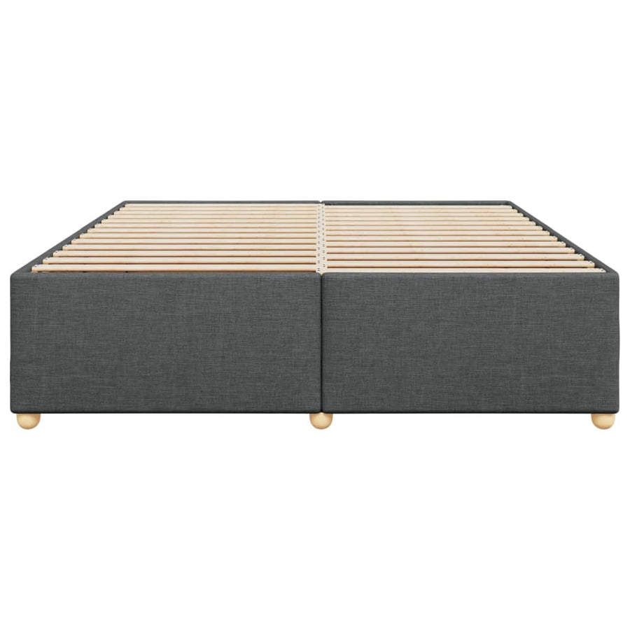 Bedframe zonder matras stof donkergrijs 180x200 cm