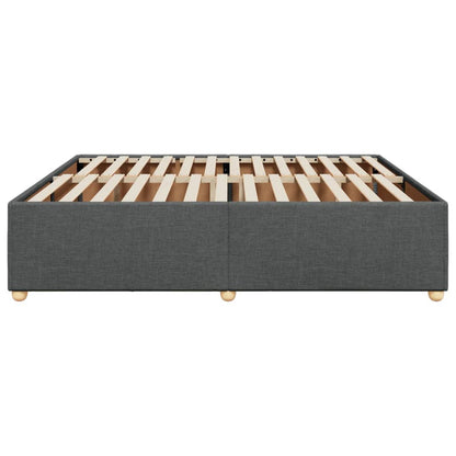 Bedframe zonder matras stof donkergrijs 180x200 cm