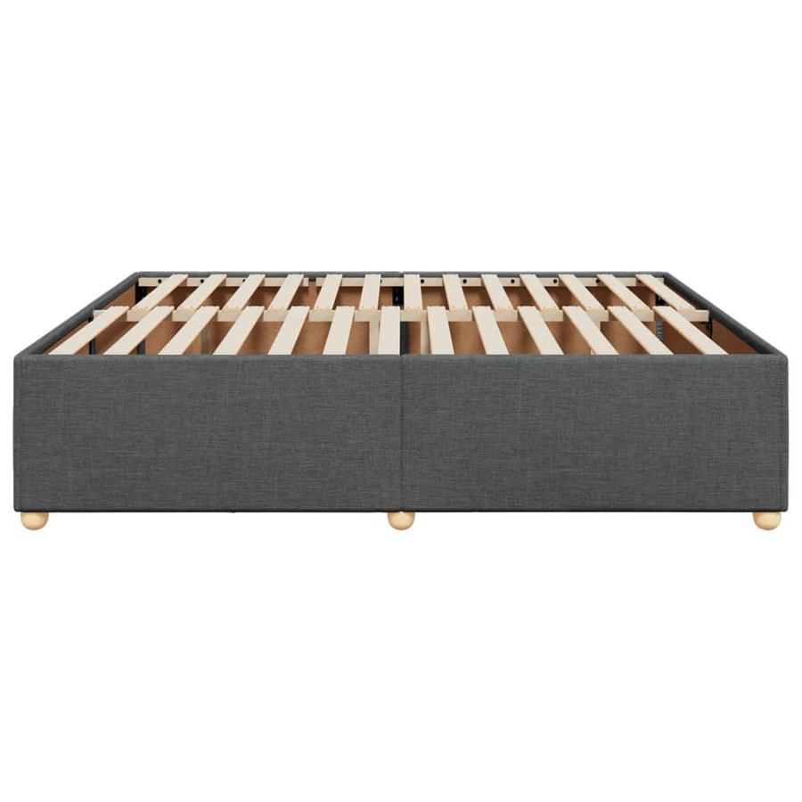 Bedframe zonder matras stof donkergrijs 180x200 cm