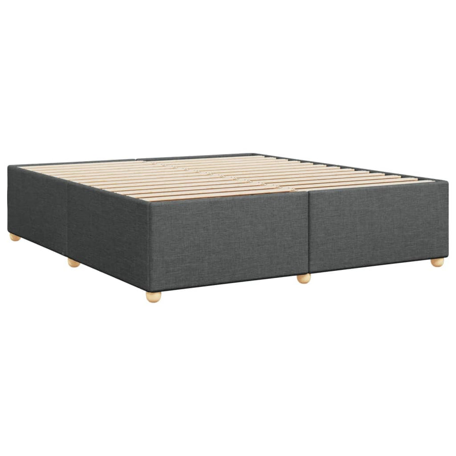Bedframe zonder matras stof donkergrijs 180x200 cm