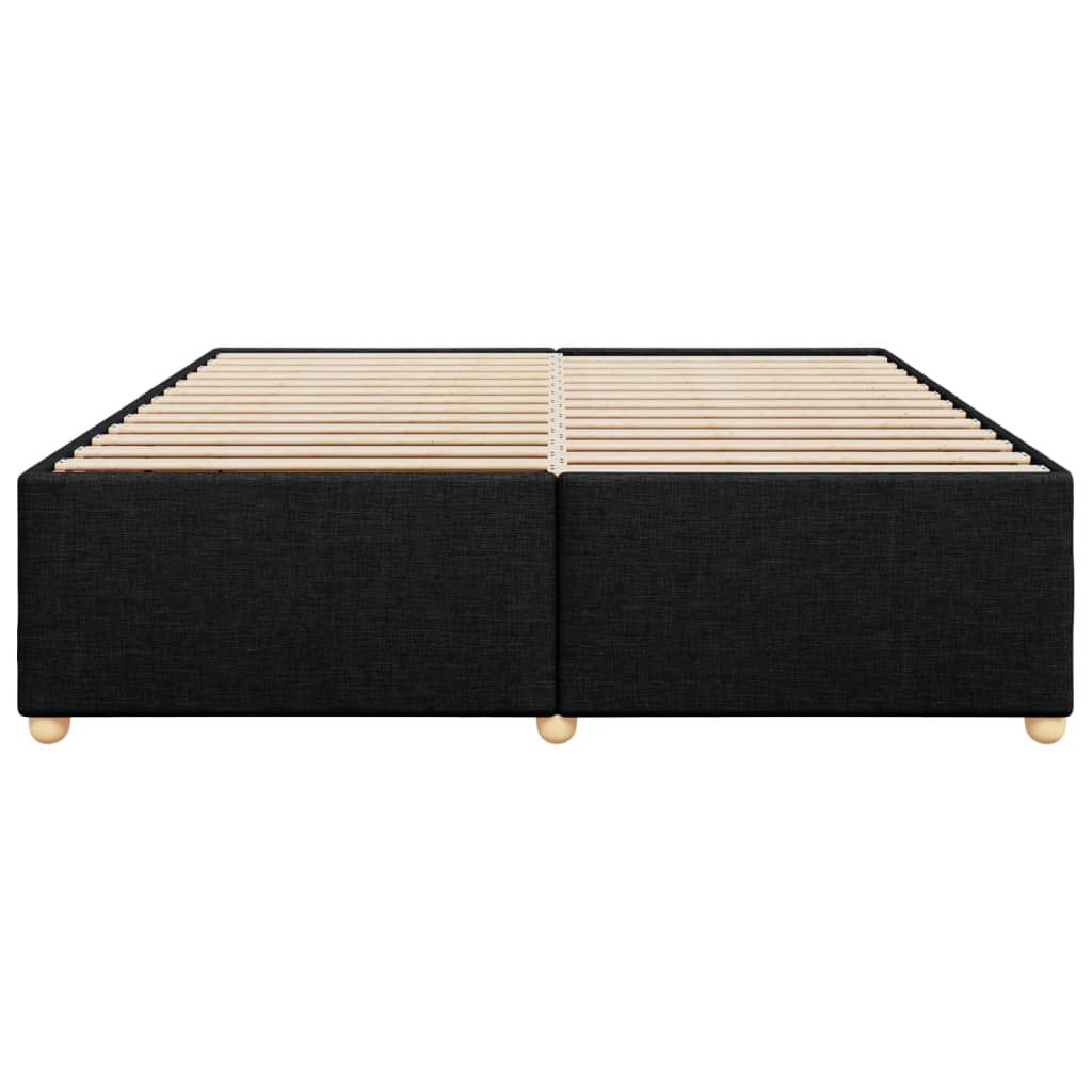 Bedframe zonder matras stof zwart 180x200 cm