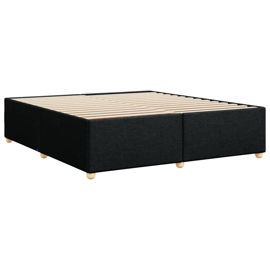 Bedframe zonder matras stof zwart 180x200 cm