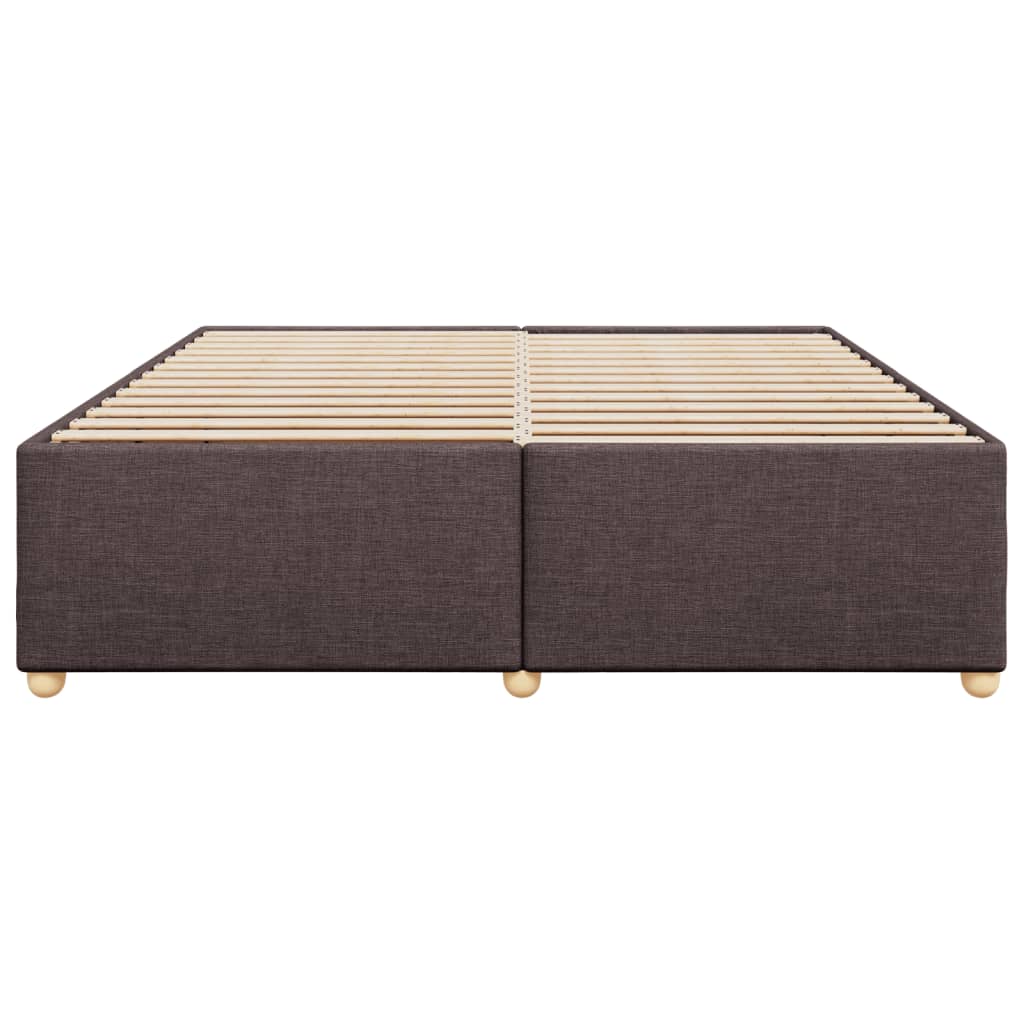 Bedframe zonder matras stof donkerbruin 180x200 cm
