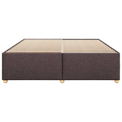 Bedframe zonder matras stof donkerbruin 180x200 cm