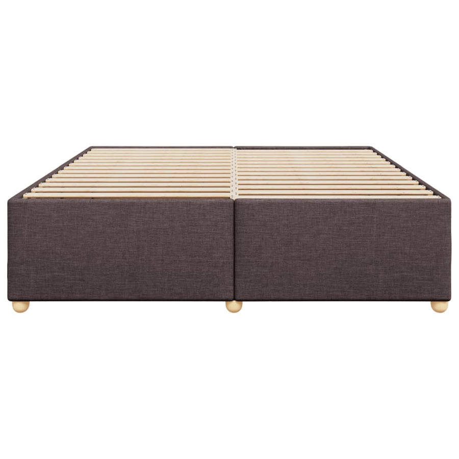 Bedframe zonder matras stof donkerbruin 180x200 cm