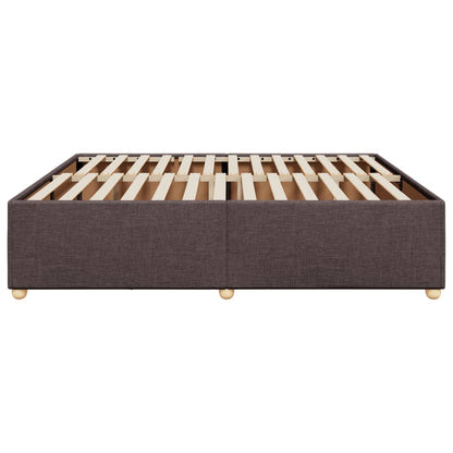 Bedframe zonder matras stof donkerbruin 180x200 cm