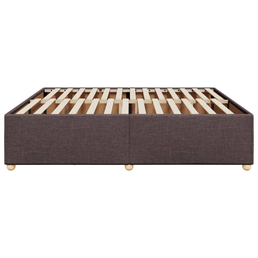 Bedframe zonder matras stof donkerbruin 180x200 cm