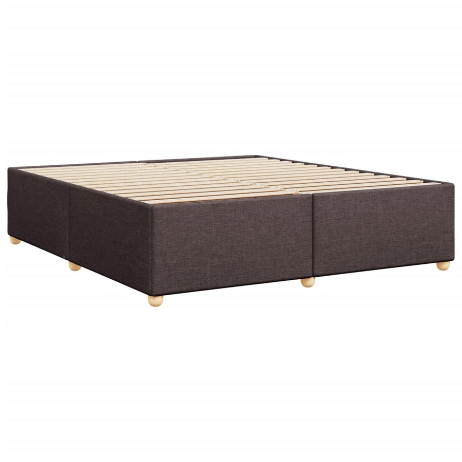 Bedframe zonder matras stof donkerbruin 180x200 cm