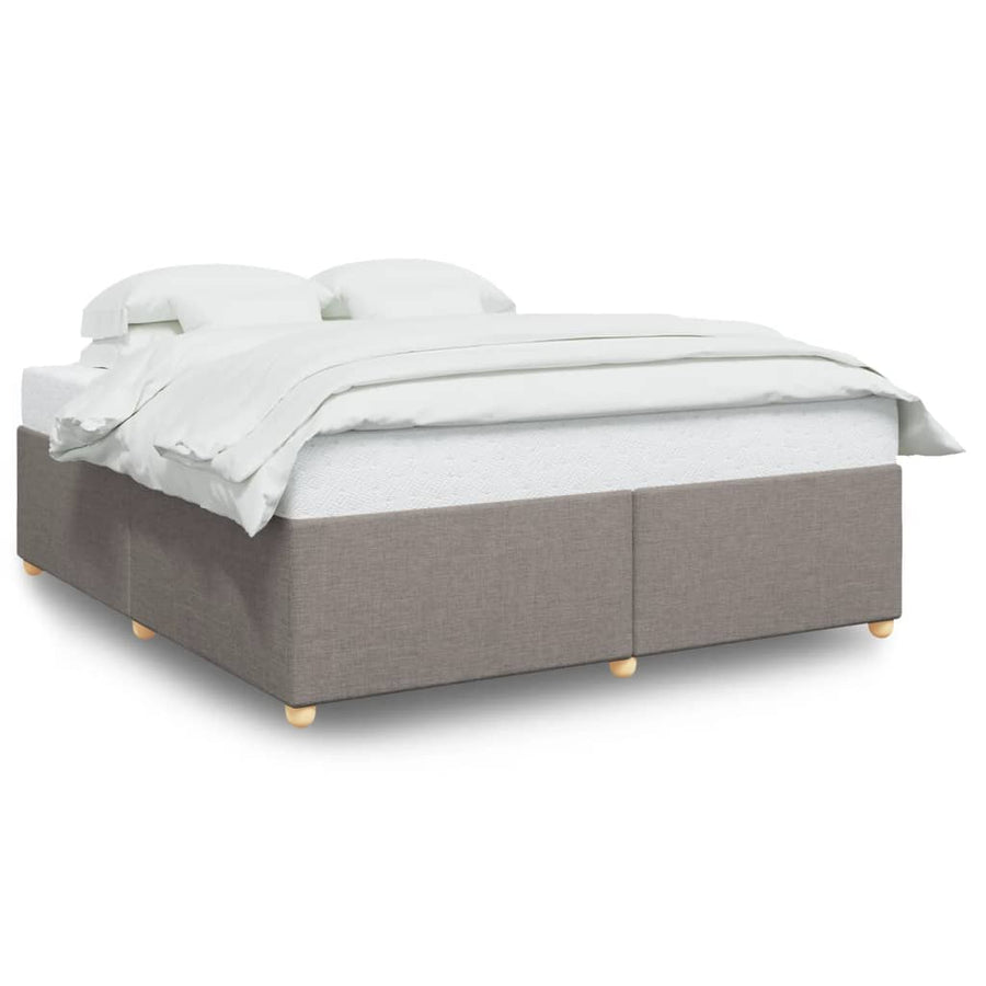 Bedframe zonder matras stof taupe 180x200 cm