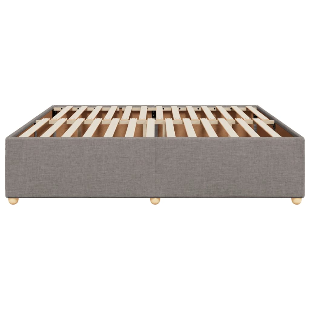 Bedframe zonder matras stof taupe 180x200 cm