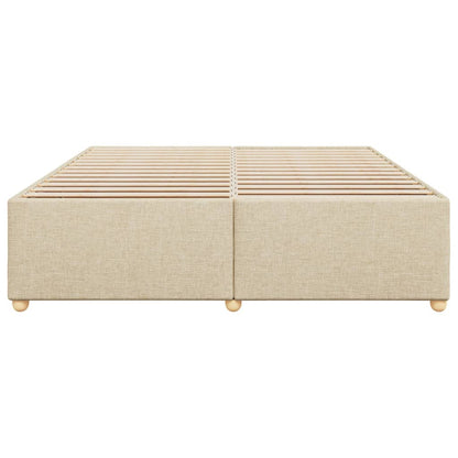 Bedframe zonder matras stof crèmekleurig 180x200 cm