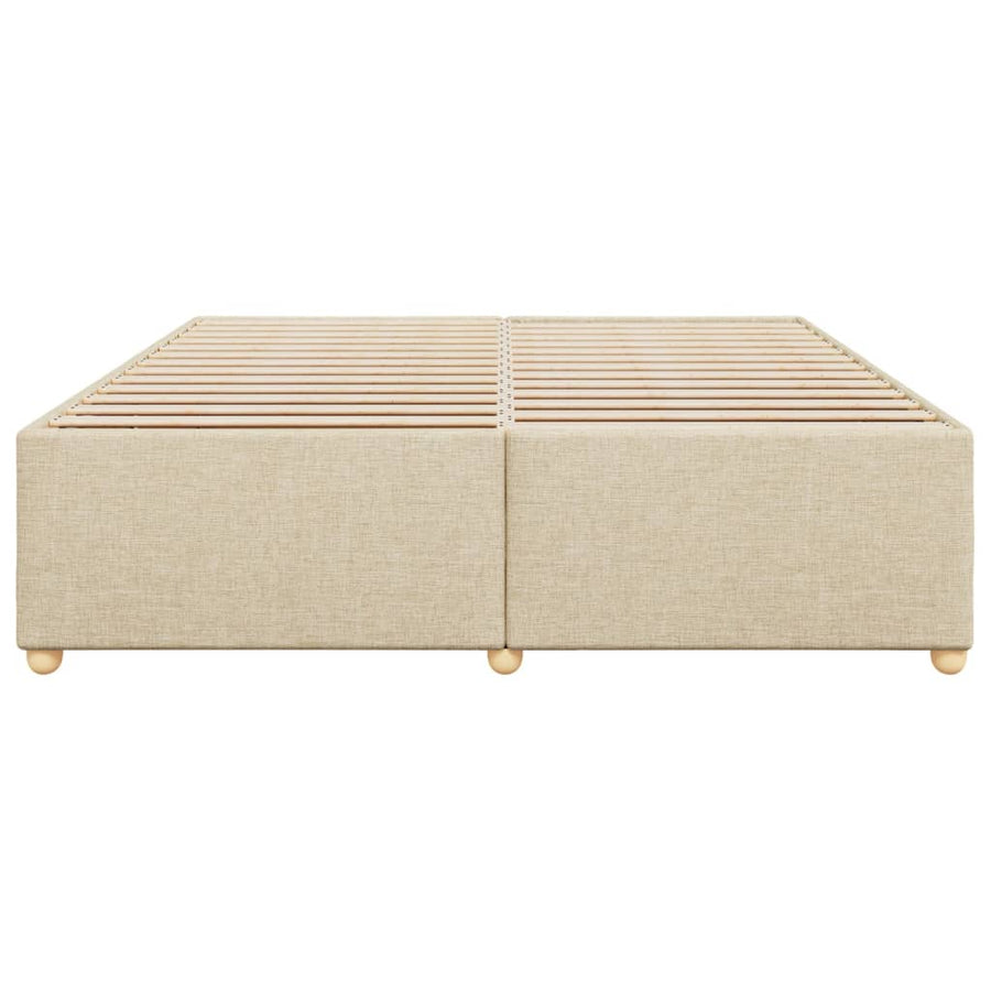 Bedframe zonder matras stof crèmekleurig 180x200 cm