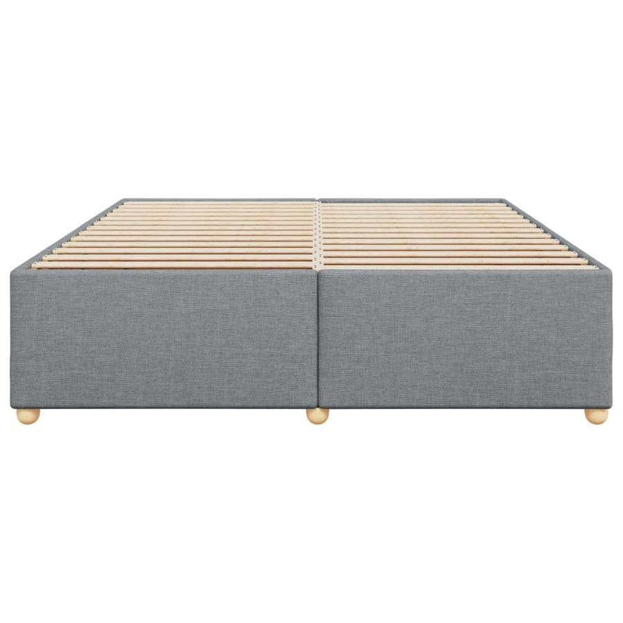 Bedframe zonder matras stof lichtgrijs 200x200 cm