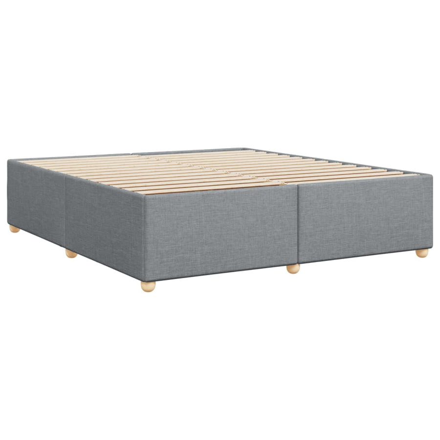 Bedframe zonder matras stof lichtgrijs 200x200 cm