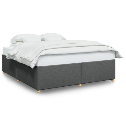 Bedframe zonder matras stof donkergrijs 200x200 cm