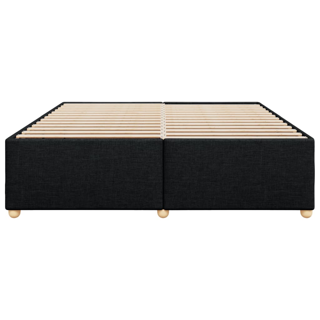 Bedframe zonder matras stof zwart 200x200 cm