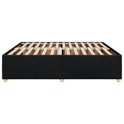 Bedframe zonder matras stof zwart 200x200 cm