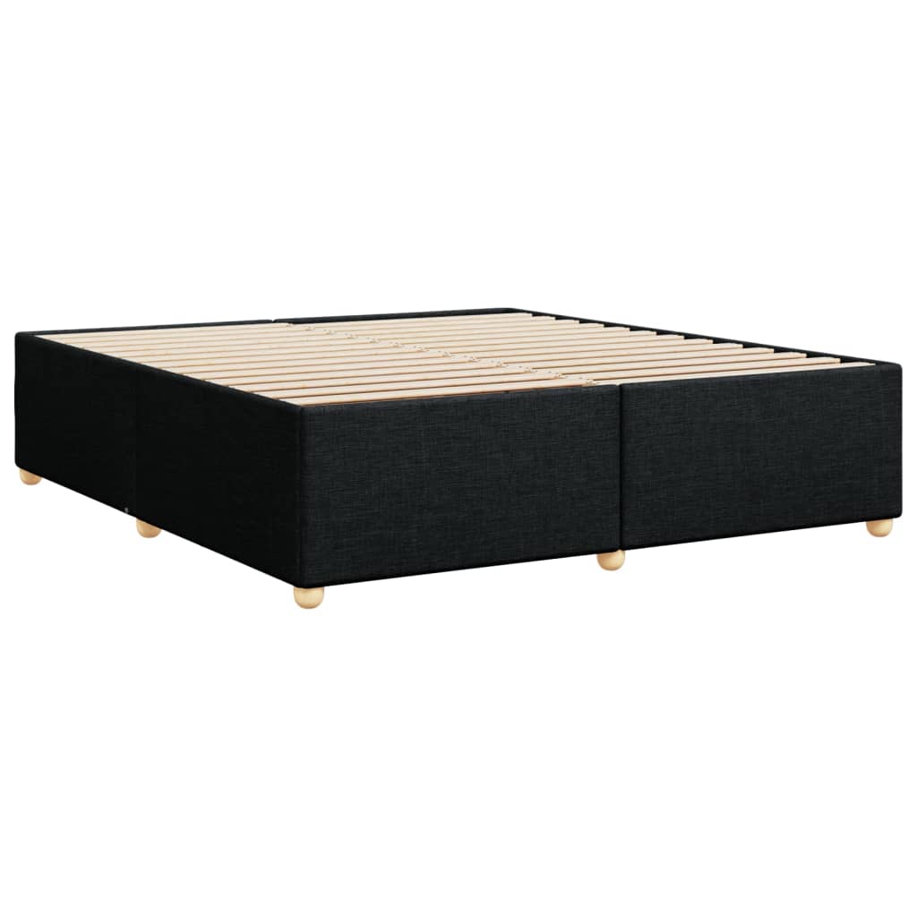 Bedframe zonder matras stof zwart 200x200 cm