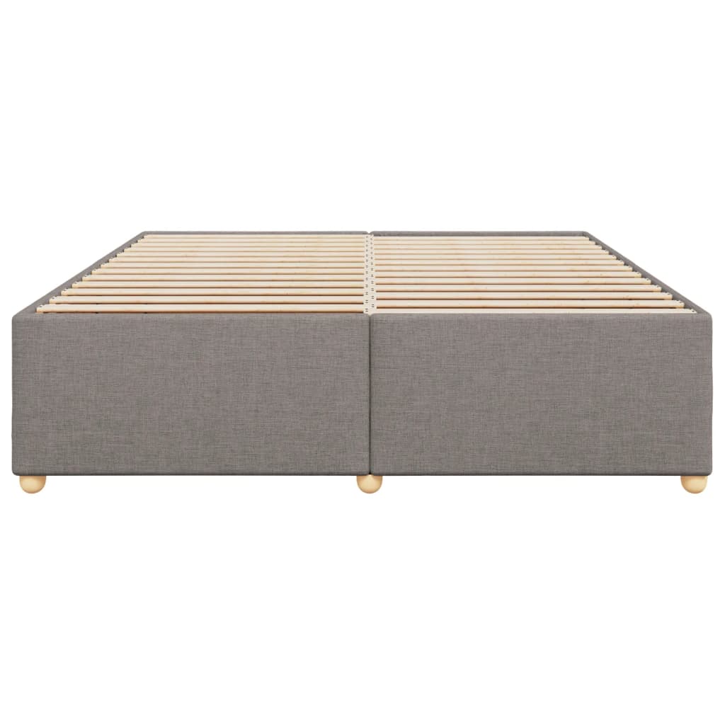 Bedframe zonder matras stof taupe 200x200 cm