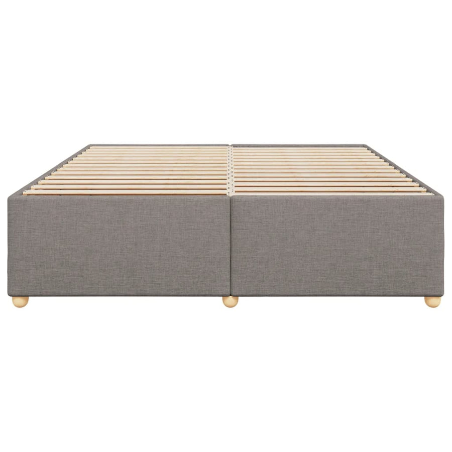 Bedframe zonder matras stof taupe 200x200 cm