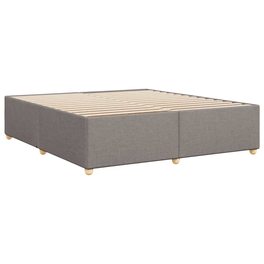 Bedframe zonder matras stof taupe 200x200 cm