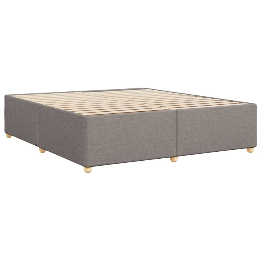Bedframe zonder matras stof taupe 200x200 cm