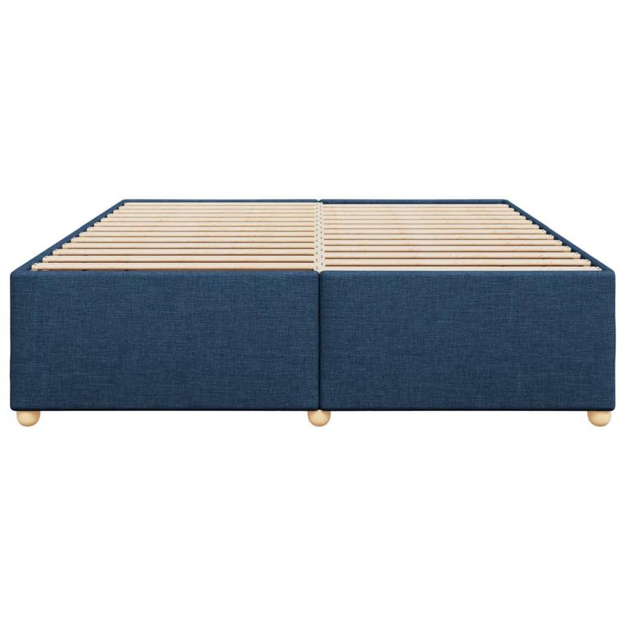 Bedframe zonder matras stof blauw 200x200 cm