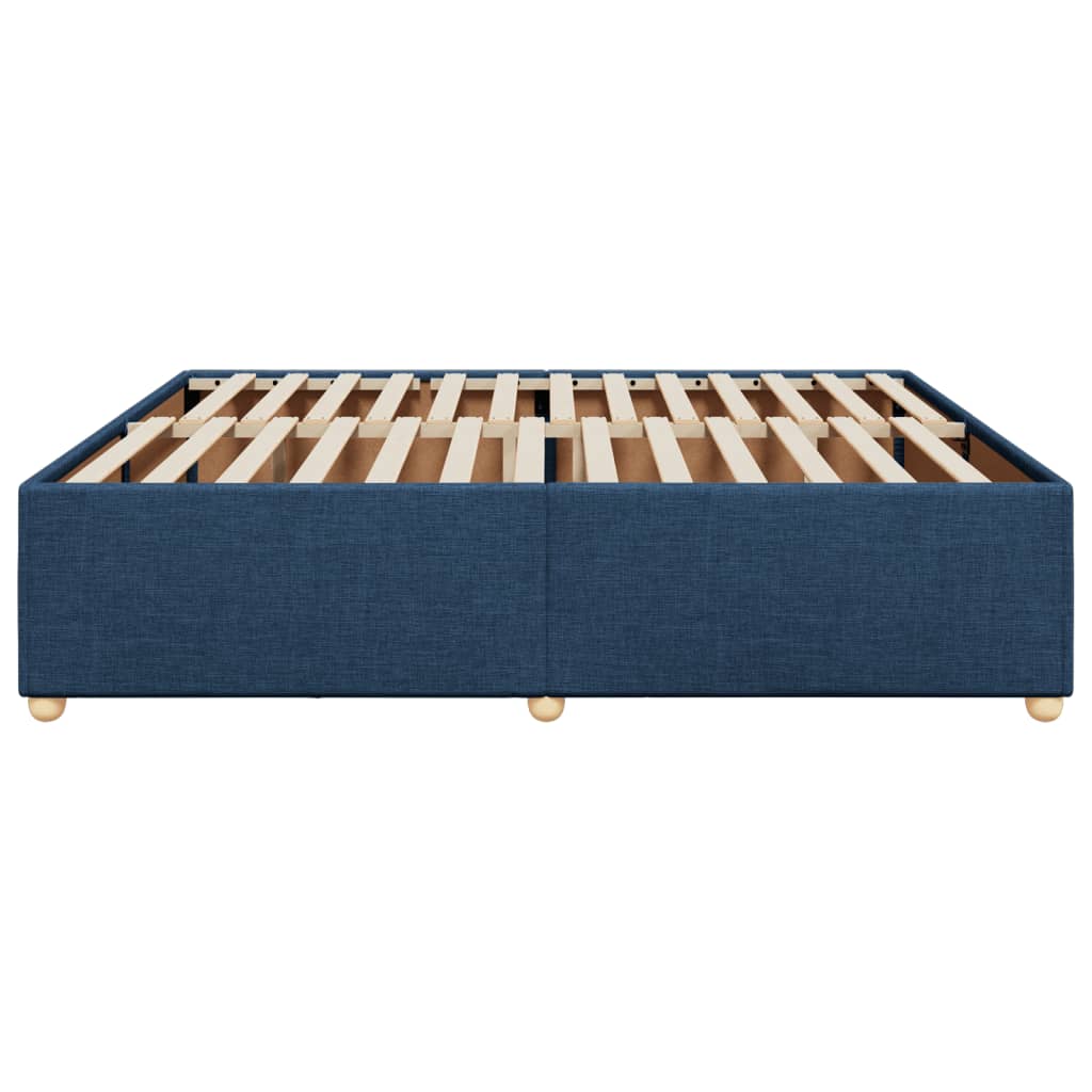 Bedframe zonder matras stof blauw 200x200 cm