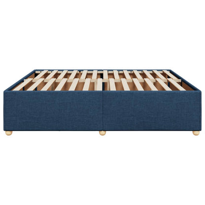 Bedframe zonder matras stof blauw 200x200 cm