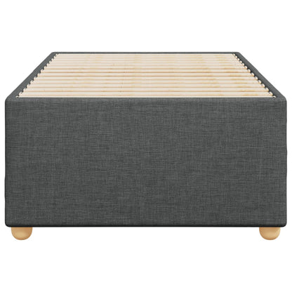 Bedframe zonder matras, donkergrijs, eenpersoonsstof