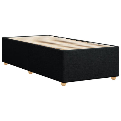 Bedframe zonder matras, zwarte eenpersoonsstof