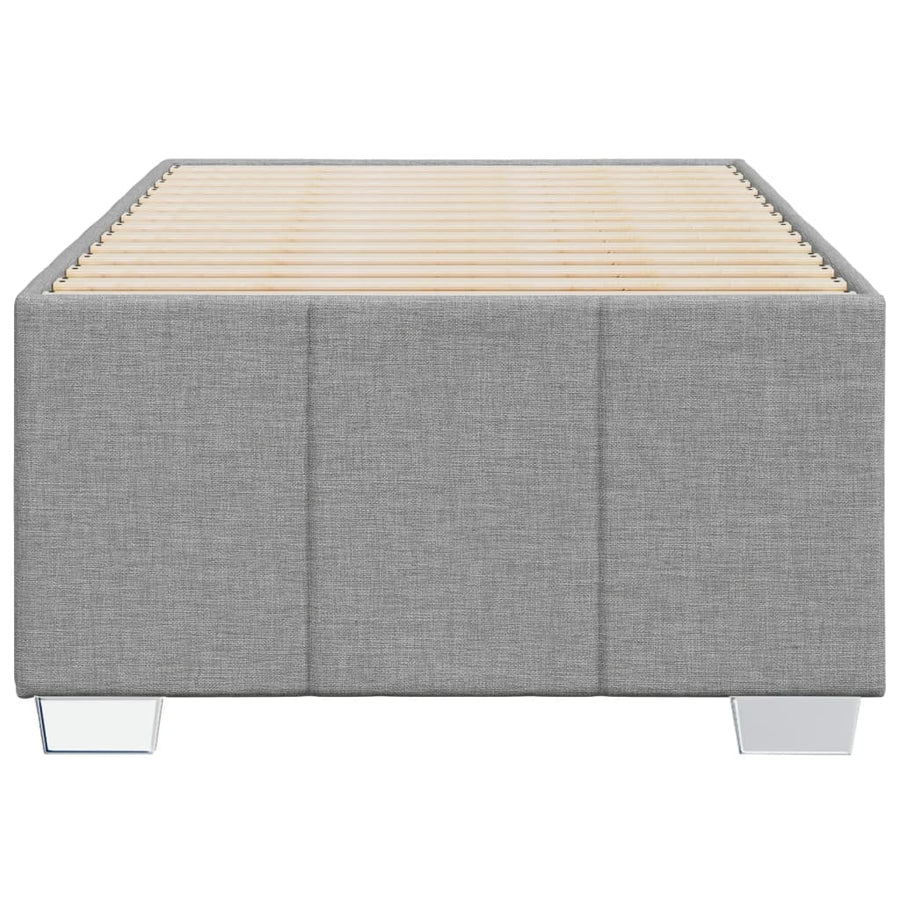 Bedframe stof lichtgrijs 80x200 cm