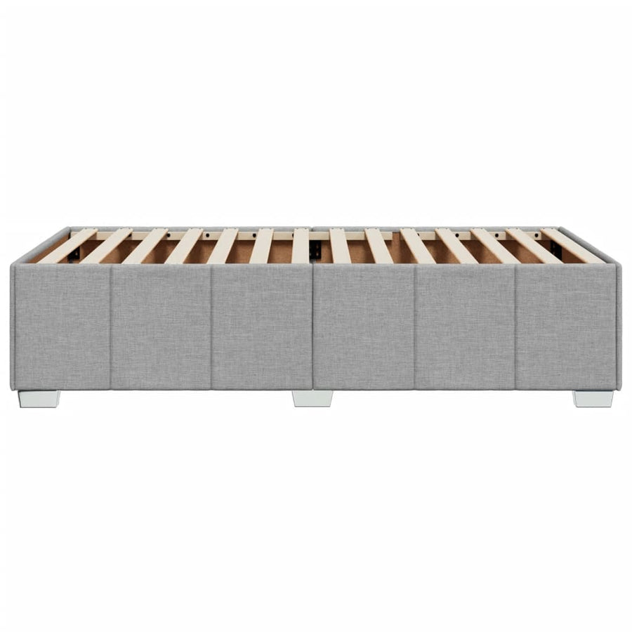 Bedframe stof lichtgrijs 80x200 cm