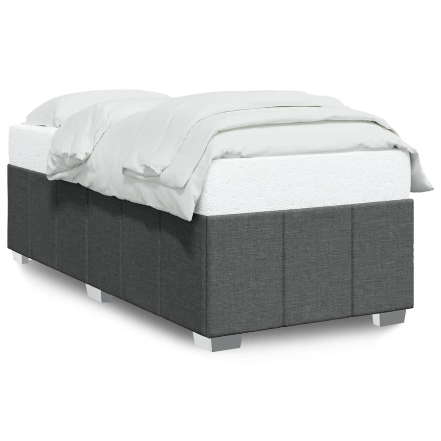 Bedframe zonder matras 80x200 cm stof donkergrijs