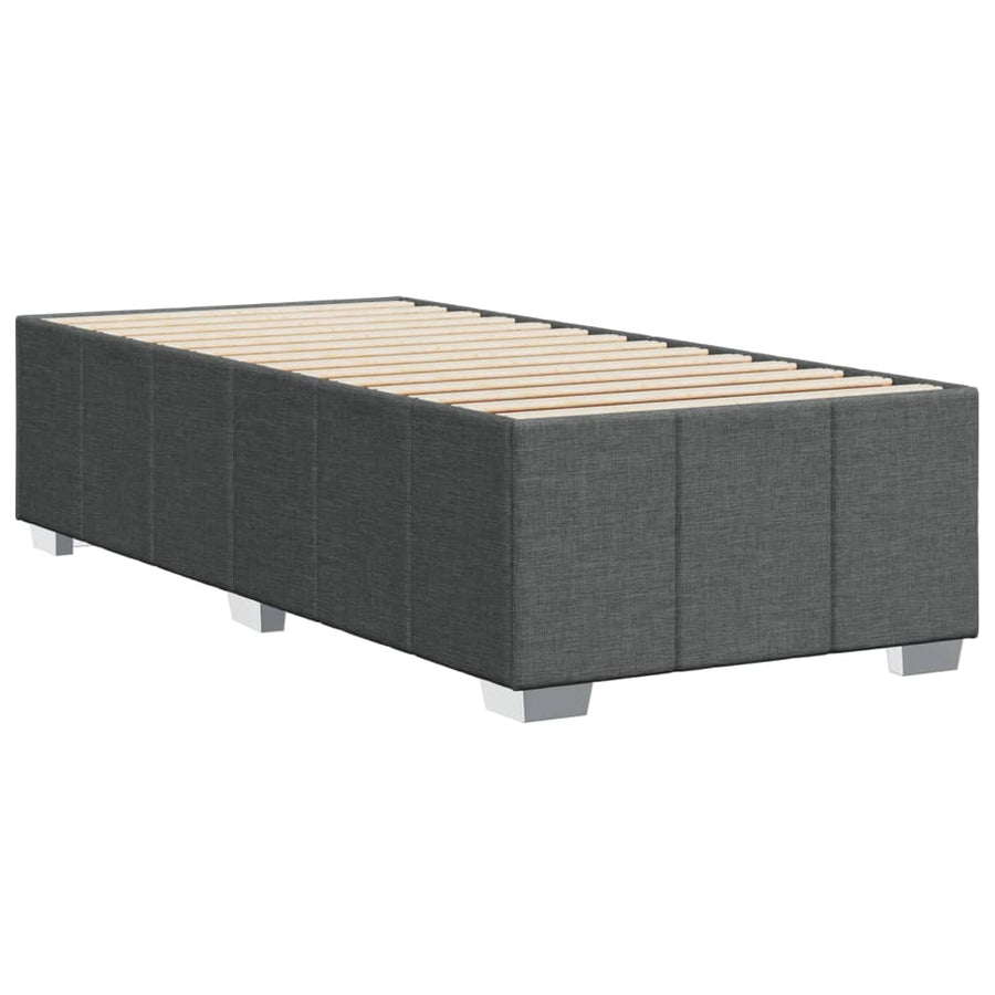 Bedframe zonder matras 80x200 cm stof donkergrijs