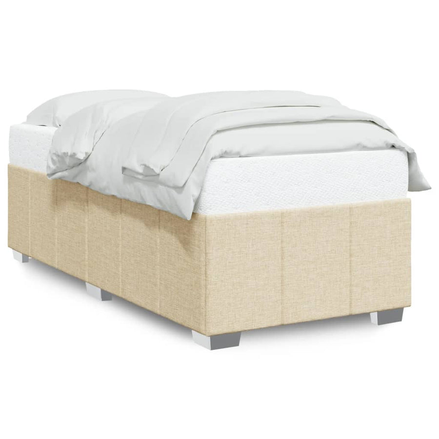 Bedframe stof crème 80x200 cm