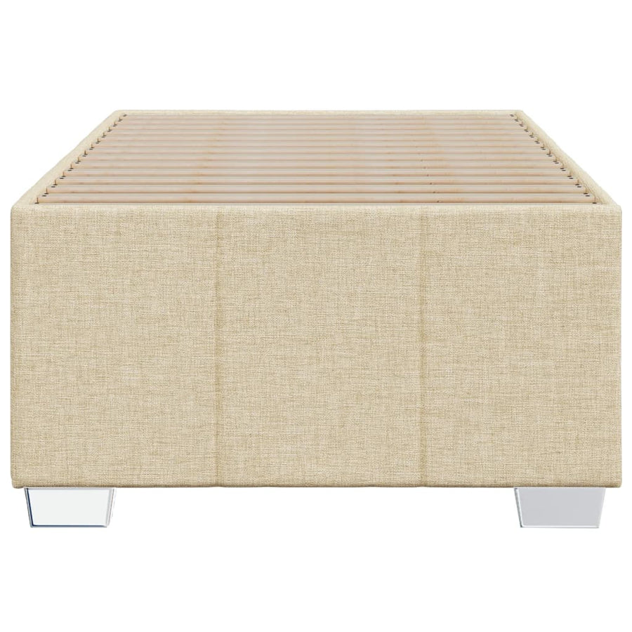 Bedframe stof crème 80x200 cm