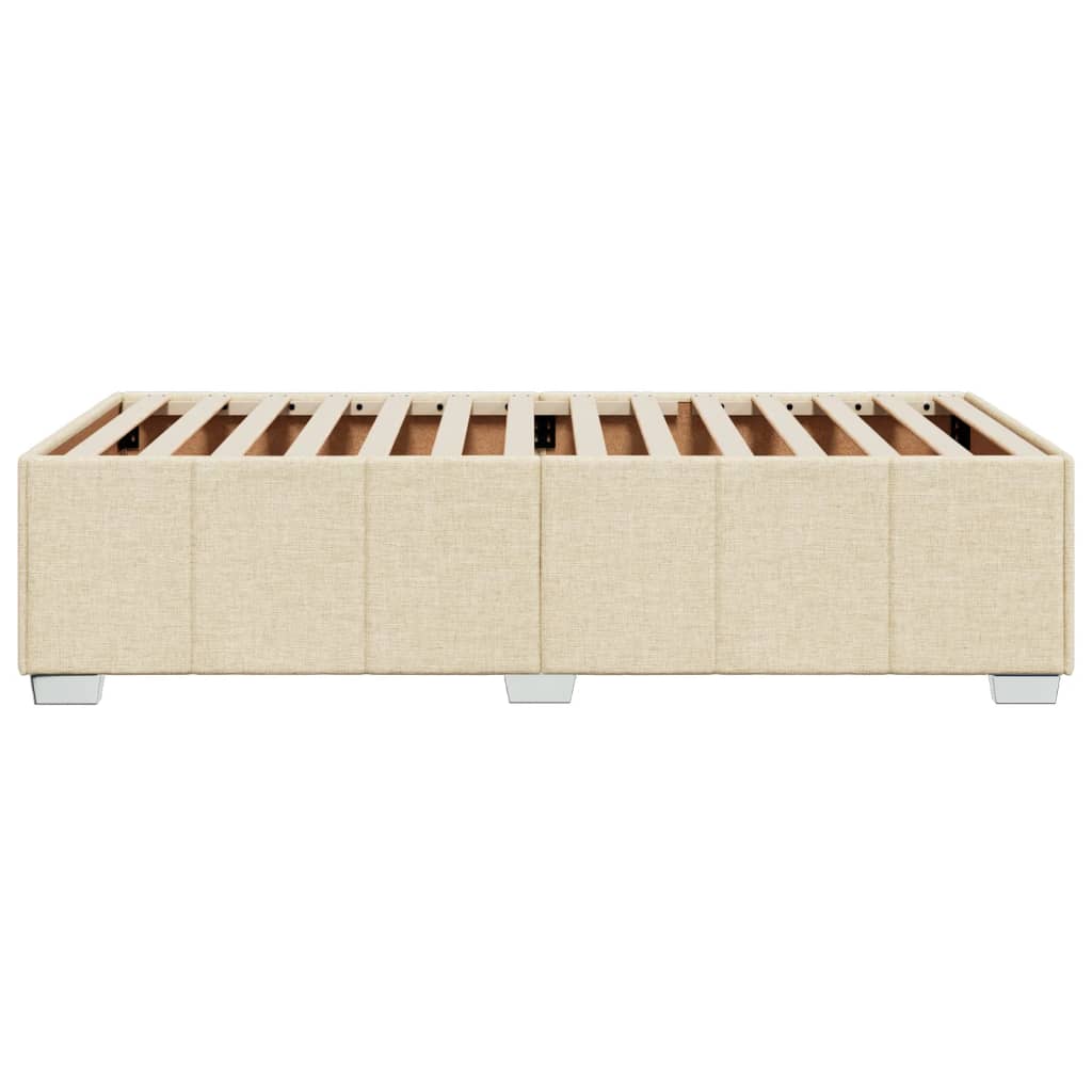 Bedframe stof crème 80x200 cm